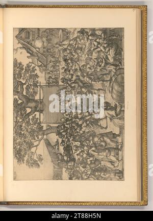 Pieter Van der Borcht (graveur) Grande fête de mariage. gravure 1560, 1560 Banque D'Images