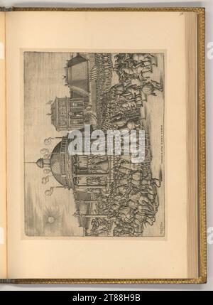 Inauguration de Pieter Van der Borcht (graveur). Gravure sur cuivre 1602, 1602 Banque D'Images