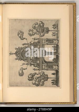 Pieter Van der Borcht (graveur) le dos du bord des Espagnols. Gravure sur cuivre 1602, 1602 Banque D'Images