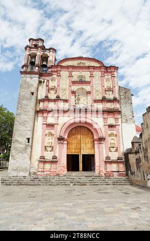 Cathédrale de Cuernavaca, construite dans le style Churrigueresque de l'architecture Banque D'Images