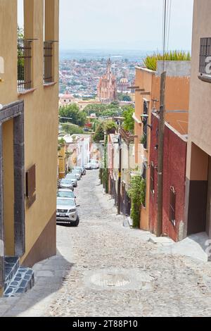 La ville pittoresque de San Miguel de Allende à Guanajuato, Mexique Banque D'Images