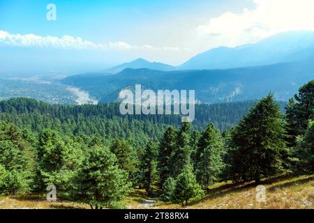 Paysage à Gulmarg, Jammu et Cachemire Inde. Banque D'Images