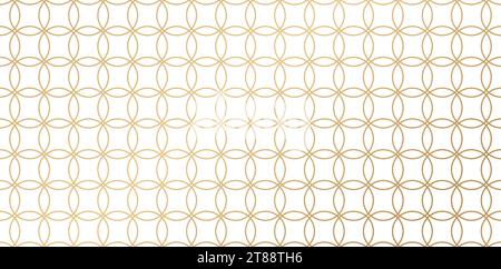 Motifs sans couture avec des lignes rayées et des cercles couleurs dorées avec des arrière-plans isolés pour les conceptions de papeterie, éléments graphiques de présentation Illustration de Vecteur