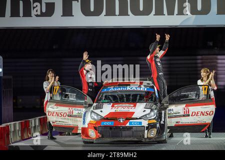 OGIER Sébastien (FRA), TOYOTA GR Yaris Rally1 Hybrid, portrait lors du Rallye, Japon. , . WRC World Rally car Championship, du 16 au 19 novembre 2023 à Toyota, préfecture d'Aichi, région de Chubu, Japon - photo Nikos Katikis/DPPI crédit : DPPI Media/Alamy Live News Banque D'Images