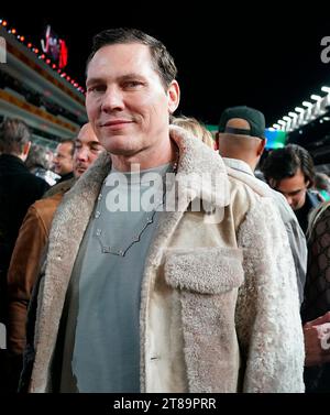 Las Vegas, Vereinigte Staaten. 18 novembre 2023. 18 novembre 2023, Las Vegas Street circuit, Las Vegas, FORMULE 1 HEINEKEN SILVER LAS VEGAS GRAND PRIX 2023, dans l'image le DJ néerlandais Tiesto Credit : dpa/Alamy Live News Banque D'Images