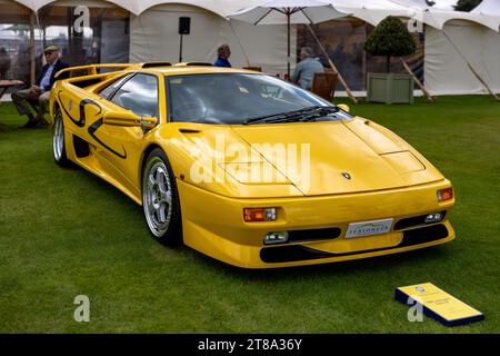 1993 Lamborghini Diablo SV, exposée au salon privé Concours d’Elégance qui se tient au Palais de Blenheim. Banque D'Images