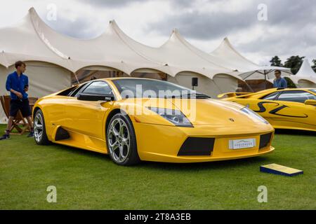 2003 Lamborghini Murcielago LP580, exposée au salon privé Concours d’Elégance au Palais de Blenheim. Banque D'Images