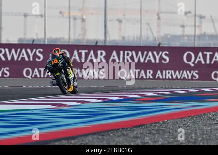 17 novembre 2023 : qualification pour le Qatar Grand Prix de MotoGP sur le circuit International de Losail. Luca Marini Banque D'Images