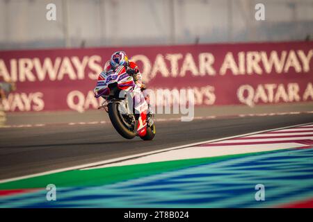 17 novembre 2023 : qualification pour le Qatar Grand Prix de MotoGP sur le circuit International de Losail. Jorge Martin Banque D'Images