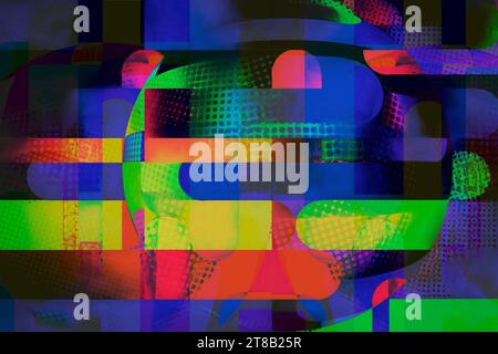 ART ABSTRAIT : 'perdu en France' par Edmund Nagele FRPS Banque D'Images