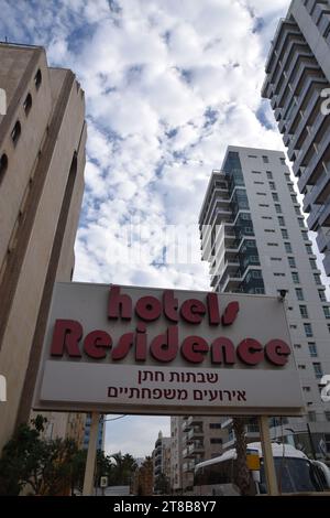 20 juin 2023 Netanya Israel Hotel Residence Banque D'Images