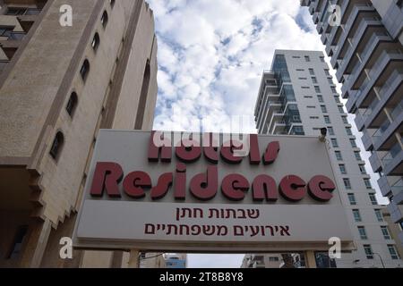 20 juin 2023 Netanya Israel Hotel Residence Banque D'Images