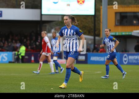Crawley, Royaume-Uni. 19 novembre 2023. Broadfield Stadium, Crawley, Royaume-Uni, 22 janvier 2023 Elisabeth Terland (Brighton 11) lors du match Brighton & Hove Albion contre Arsenal au Broadfield Stadium, Crawley. (Bettina Weissensteiner/SPP) crédit : SPP Sport Press photo. /Alamy Live News Banque D'Images