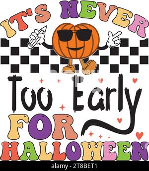 Il n'est jamais trop tôt pour Halloween Illustration de Vecteur
