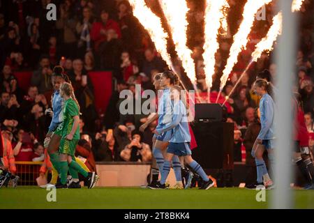 Manchester le dimanche 19 novembre 2023. Manchester City lors du match de la Barclays FA Women's Super League entre Manchester United et Manchester City à Old Trafford, Manchester le dimanche 19 novembre 2023. (Photo : Mike Morese | MI News) crédit : MI News & Sport / Alamy Live News Banque D'Images