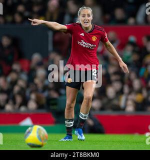Manchester le dimanche 19 novembre 2023. Lors du match de la Barclays FA Women's Super League entre Manchester United et Manchester City à Old Trafford, Manchester le dimanche 19 novembre 2023. (Photo : Mike Morese | MI News) crédit : MI News & Sport / Alamy Live News Banque D'Images