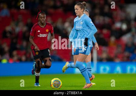 Manchester le dimanche 19 novembre 2023. Filippa Angeldahl #12 de Manchester City lors du match de Super League féminine de Barclays FA entre Manchester United et Manchester City à Old Trafford, Manchester le dimanche 19 novembre 2023. (Photo : Mike Morese | MI News) crédit : MI News & Sport / Alamy Live News Banque D'Images