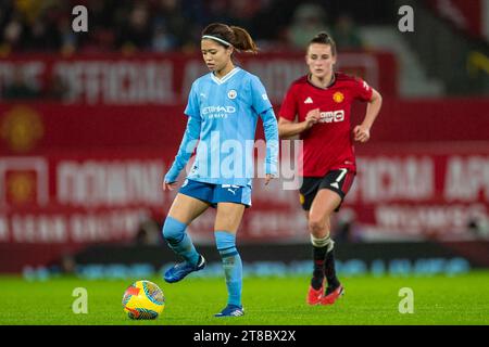 Manchester le dimanche 19 novembre 2023. Yui Hasegawa #25 de Manchester City lors du match de Super League féminine de Barclays FA entre Manchester United et Manchester City à Old Trafford, Manchester le dimanche 19 novembre 2023. (Photo : Mike Morese | MI News) crédit : MI News & Sport / Alamy Live News Banque D'Images