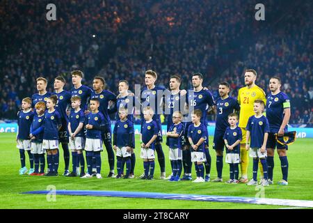 Glasgow, Écosse. 19 novembre 2023. Campagne de qualification, Royaume-Uni. 19 novembre 23. A joué en Norvège au Hampden Park, Glasgow, le stade national écossais. Avant le match, l'Écosse s'est déjà qualifiée et se trouve deuxième derrière l'Espagne. Le résultat sera important lors du prochain tirage. Crédit : Findlay/Alamy Live News crédit : Findlay/Alamy Live News Banque D'Images