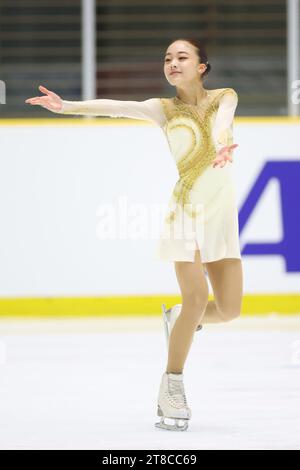 Kinoshita Kansei Ice Arena, Shiga, Japon. 19 novembre 2023. Rena Uezono, 19 NOVEMBRE 2023 - Patinage artistique : tous les Championnats du Japon juniors de patinage artistique 2023 Patinage libre féminin à la Kinoshita Kansei Ice Arena, Shiga, Japon. Crédit : YUTAKA/AFLO SPORT/Alamy Live News Banque D'Images