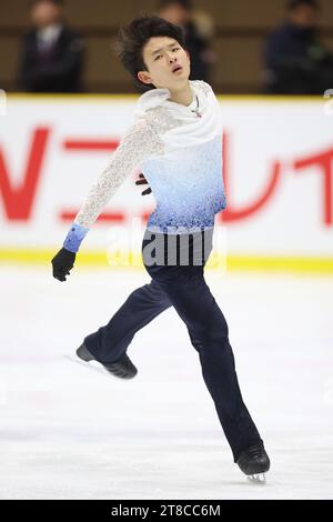 Kinoshita Kansei Ice Arena, Shiga, Japon. 19 novembre 2023. Tsudoi Suto, 19 NOVEMBRE 2023 - Patinage artistique : tous les Championnats du Japon juniors de patinage artistique 2023 patinage libre masculin à la Kinoshita Kansei Ice Arena, Shiga, Japon. Crédit : YUTAKA/AFLO SPORT/Alamy Live News Banque D'Images