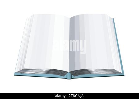 Modèle d'un livre ouvert polygonal isolé sur fond blanc. Vue d'en haut. 3D. Illustration vectorielle. Illustration de Vecteur