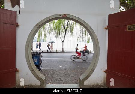 Parc Zhongshan, le palais impérial temporaire, à Hangzhou, province du Zhejiang, Chine Banque D'Images