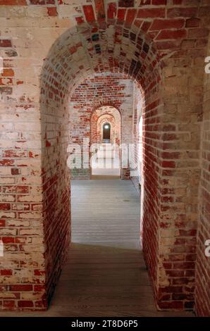 Le parc d'État de fort Macon, dans le comté de Carteret, Caroline du Nord Banque D'Images