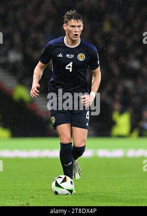 Glasgow, Royaume-Uni. 19 novembre 2023. Scott McTominay d'Écosse lors du match de qualification pour le Championnat d'Europe de l'UEFA à Hampden Park, Glasgow. Le crédit photo devrait se lire : Neil Hanna/Sportimage crédit : Sportimage Ltd/Alamy Live News Banque D'Images