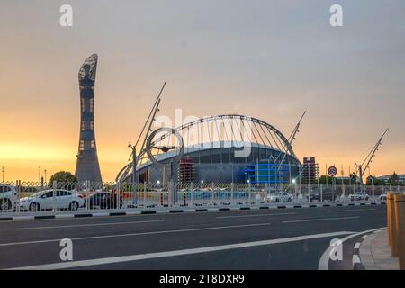 Doha, Qatar - 16 novembre 2023 : Khalifa International Stadium Aspire zone Doha Banque D'Images