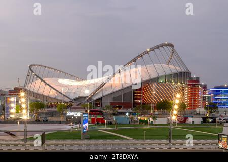 Doha, Qatar - 16 novembre 2023 : Khalifa International Stadium Aspire zone Doha Banque D'Images