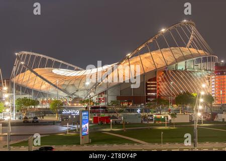 Doha, Qatar - 16 novembre 2023 : Khalifa International Stadium Aspire zone Doha Banque D'Images