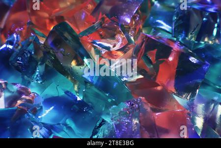 verre coloré. fond coloré. célébration. Banque D'Images