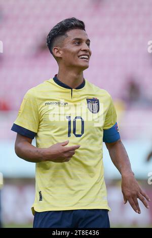 Surakarta, Indonésie. 20 novembre 2023. Équateur - Brésil - ronde de 16 : coupe du monde U-17 de la FIFA au stade Manahan. Crédit : Meng Gao/Alamy Live News Banque D'Images