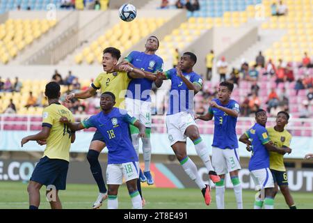 Surakarta, Indonésie. 20 novembre 2023. Équateur - Brésil - ronde de 16 : coupe du monde U-17 de la FIFA au stade Manahan. Crédit : Meng Gao/Alamy Live News Banque D'Images