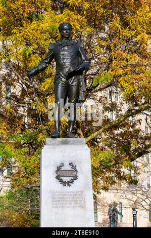 Sculpture ou statue de Simcoe dans Queen's Park Banque D'Images