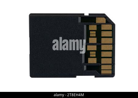 Carte mémoire ultra-rapide pour enregistrement vidéo 4k, isolée, sur fond blanc Banque D'Images