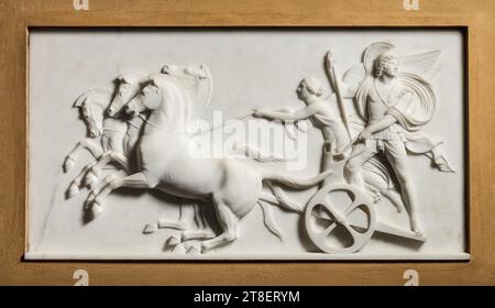 Alexandre le Grand dans son chariot triomphal, Bertel Thorvaldsen, 1770-1844, pas avant mars 1812, Sculpture, relief, sculpté, hauteur 58 cm, largeur 110 cm, Sculpture, européenne, modernité (1800 - 1914 Banque D'Images