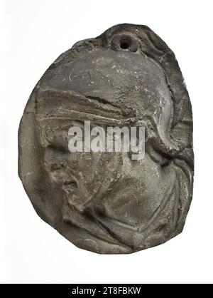 Tête d'un auxiliaire romain castré, 113, Sculpture, relief, Cast, hauteur 16,7 cm, largeur 13,3 cm, Sculpture, Romain, période Impériale, empereurs adoptifs, Trajan (98 - 117 Banque D'Images