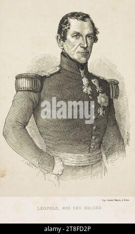 A. Collette. Gillot. type Ernest Meyer, à Paris. LÉOPOLD, ROI DES BELGES Banque D'Images