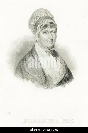 illustration d'un livre. Blanchard Sculpt. Leslie Pinxt. ELIZABETH FRY Banque D'Images