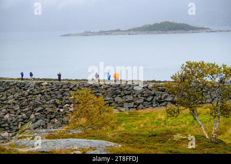 EIDFJORD, NORVÈGE - septembre 11 2023 : Eidfjord est une municipalité norvégienne située dans le district de Hardanger. Le village de Eidfjord est un grand c Banque D'Images