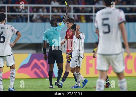 Surakarta, Indonésie. 20 novembre 2023. Espagne - Japon - ronde de 16 : coupe du monde U-17 de la FIFA au stade Manahan. Crédit : Meng Gao/Alamy Live News Banque D'Images