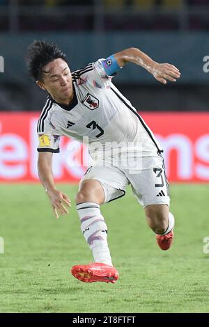 Surakarta, Indonésie. 20 novembre 2023. Espagne - Japon - ronde de 16 : coupe du monde U-17 de la FIFA au stade Manahan. Crédit : Meng Gao/Alamy Live News Banque D'Images