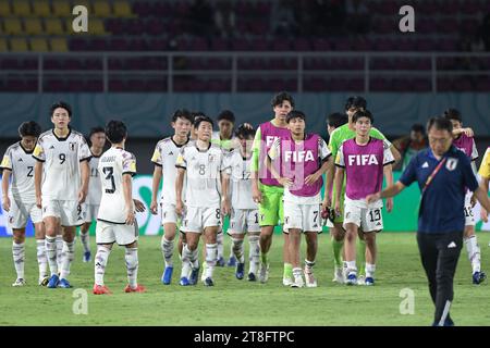 Surakarta, Indonésie. 20 novembre 2023. Espagne - Japon - ronde de 16 : coupe du monde U-17 de la FIFA au stade Manahan. Crédit : Meng Gao/Alamy Live News Banque D'Images