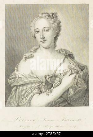 2579. Poisson (Jeanne Antoinette), Marquise de Pompadour + 1764 Banque D'Images