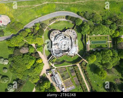 Walmer Castle Deal Kent UK Overhead Birds Eye drone vue aérienne Banque D'Images