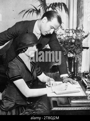 Rudolph Valentino, Natacha Rambova, 1923. Banque D'Images