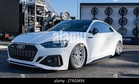 LAS VEGAS, NV/États-Unis - 2 NOVEMBRE 2023 : salon de l'auto Audi RS5, Specialty Equipment Market Association (SEMA). Banque D'Images