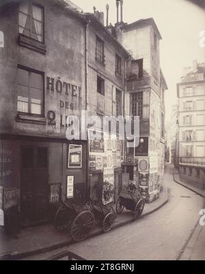 Hôtel des deux Lions, rue des Ursins, 4e arrondissement, Paris, Atget, Eugène (Jean Eugène Auguste Atget), photographe, en 1923, 1e quart 20e siècle, Photographie, Arts graphiques, Photographie, tirage albumen, dimensions - travail : hauteur : 22.2cm, largeur : 17.4cm Banque D'Images